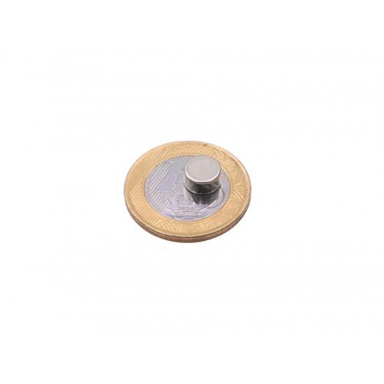 Ímã de neodímio 8x4 mm - N42